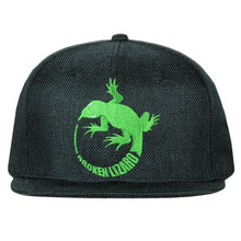 Load image into Gallery viewer, Broken Lizard Black Snapback
