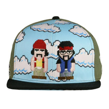 Load image into Gallery viewer, Cheech and Chong Super Bario Bros Green Snapback Hat
